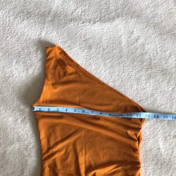 Neena Swim burnt orange mesh mini dress - Picture 5 of 10